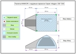 Палатка с надувным каркасом ANNKOR Кедро 200*200